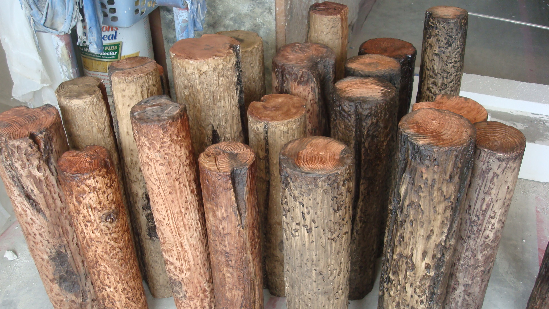 Faux Wood Logs